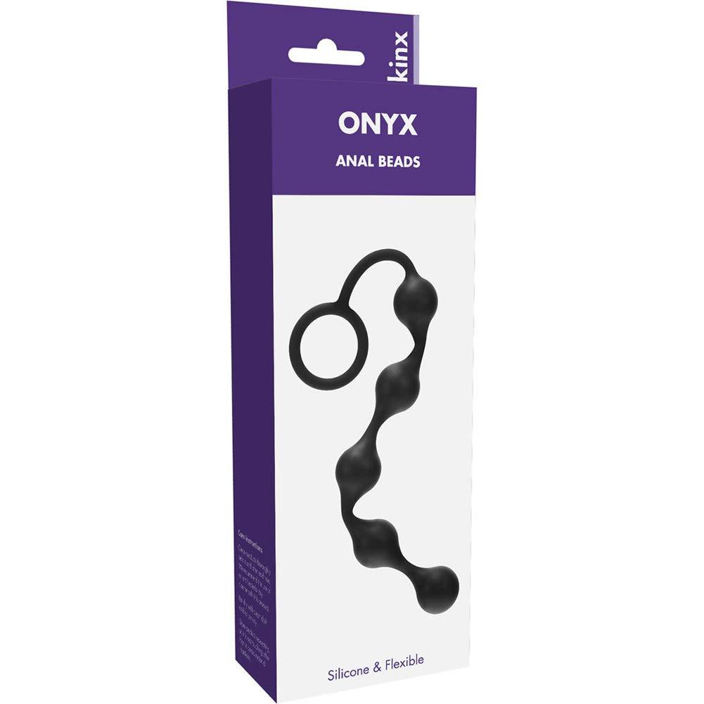 Onyx Sillicone Anal Beads