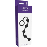 Onyx Sillicone Anal Beads