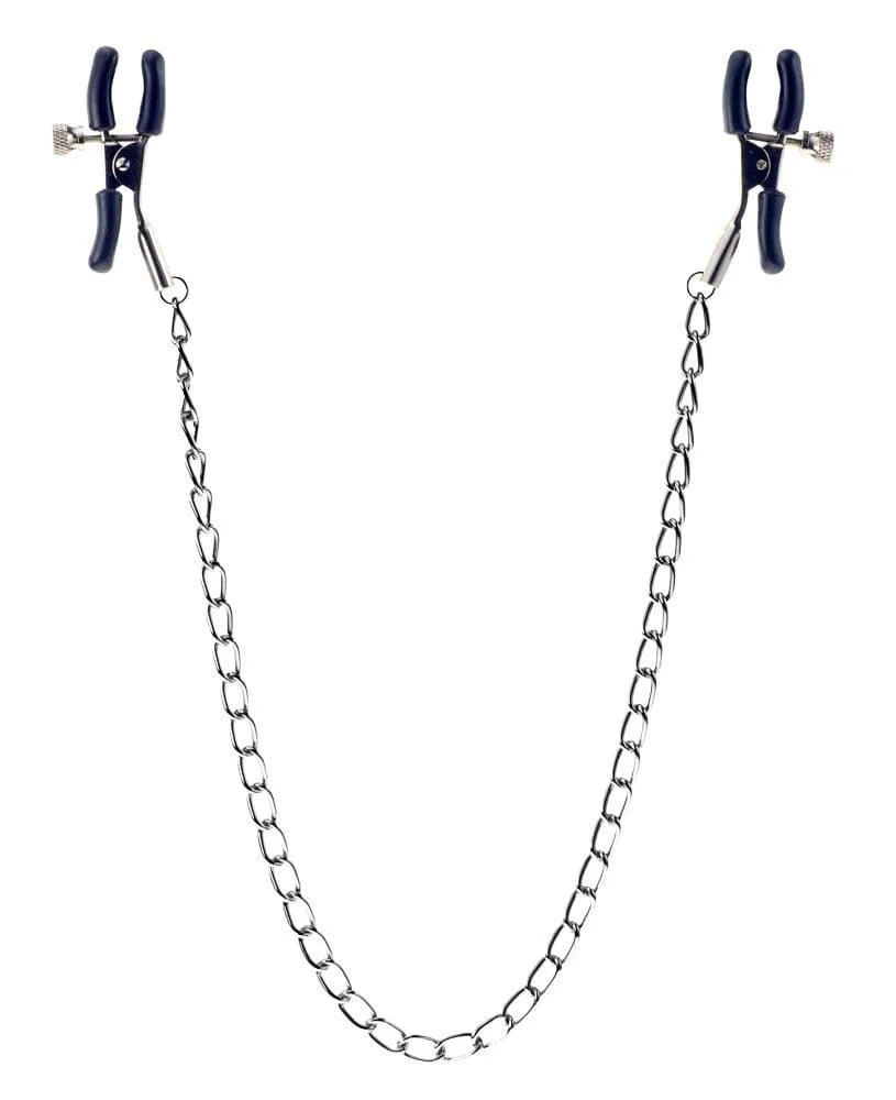 Scandals Classic Adjustable Nipple Clamps with Chain Clamps & Clips Scandals