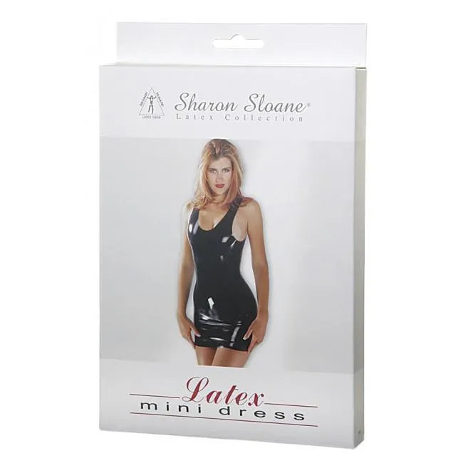 Sharon Sloane Latex Mini Dress
