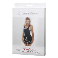 Sharon Sloane Latex Mini Dress