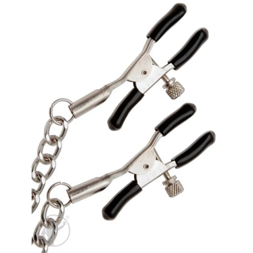 Scandals Classic Adjustable Nipple Clamps with Chain Clamps & Clips Scandals