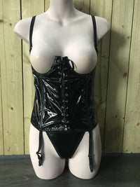 PVC Wetlook Open Cup Basque by Classified