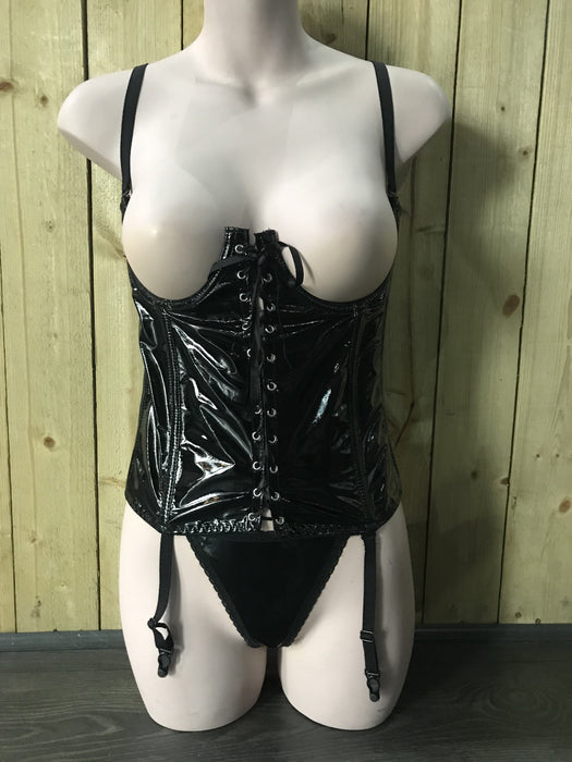 PVC Wetlook Open Cup Basque by Classified