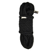 a black rope on a white background