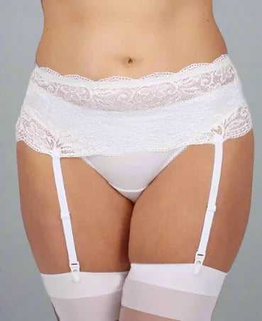 Deep Lace Suspender Belt by Classified