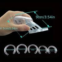 The Scandals Clear and Black Cock Cage Cock Cages & Chastity Devices Scandals