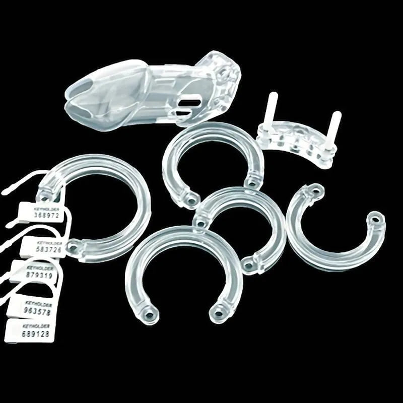 The Scandals Clear and Black Cock Cage Cock Cages & Chastity Devices Scandals