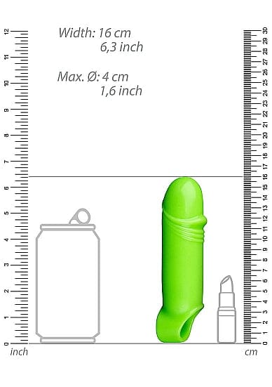 Smooth Thick Stretchy Penis Sheath #2 - Glow in the Dark