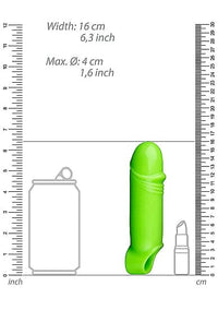 Smooth Thick Stretchy Penis Sheath #2 - Glow in the Dark