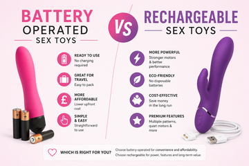 Battery-Operated vs Rechargeable Sex Toys: Which Is Right for You?