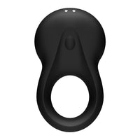 Satisfyer Signet Ring displayed in elegant setting, illustrating its waterproof features and medical-grade silicone for safe use.