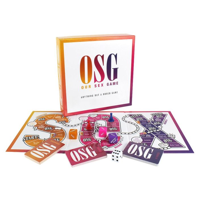 Creative Conceptions Our Sex Game romantic and erotic board game with dice, designed for couples to enhance intimacy and fun.
