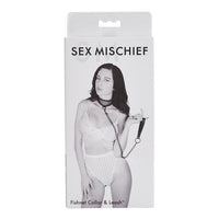 S&M Fishnet Collar & Leash Bondage Set