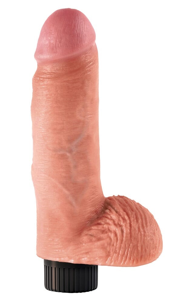 King Cock 7" Vibrating Cock With Balls