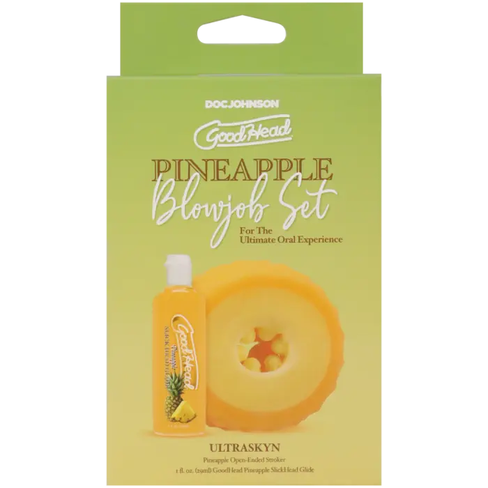 GoodHead Pineapple Blowjob Set packaging on a white background