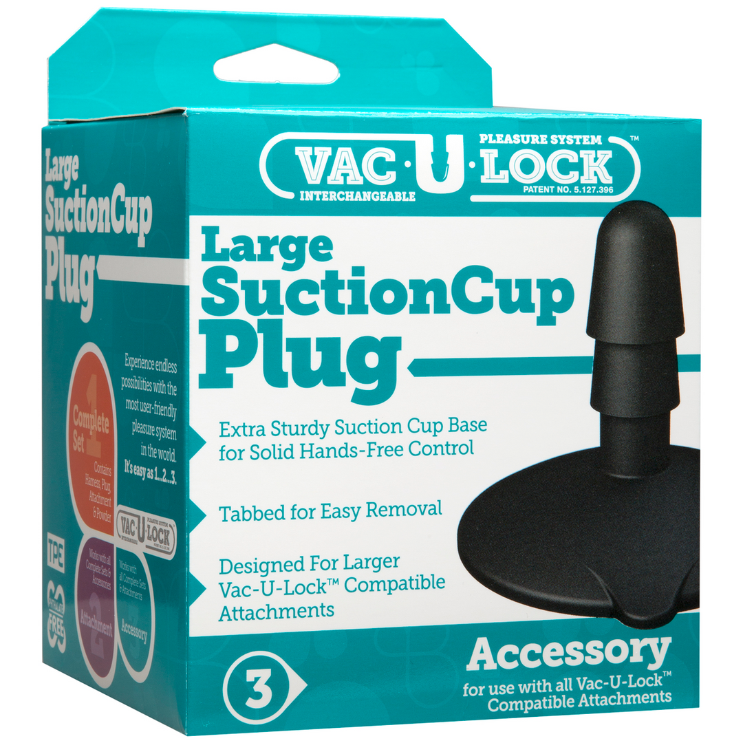 a package of large suction cup plug
