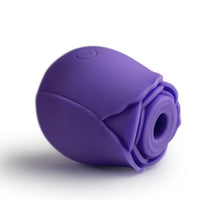 Sleek design of You Love Me Pick Me Rose Suction Vibrator in Purple - a discreet and luxurious rose toy for personal pleasure.