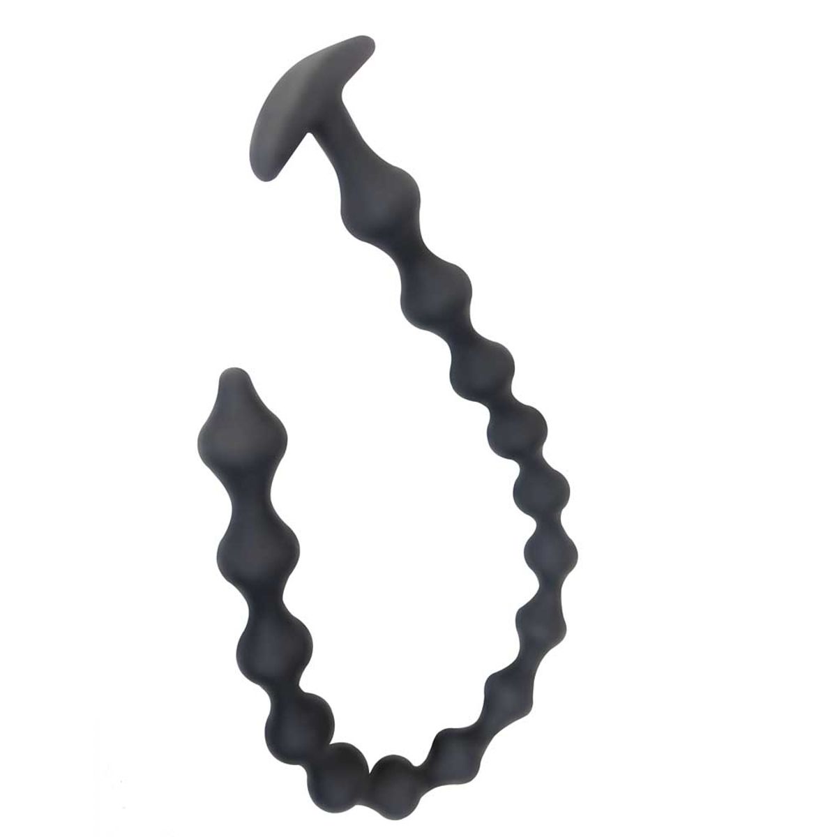 Brutus Beaded Chain Silicone Anal Beads in luxurious black, designed for ultimate soft touch and comfort.
