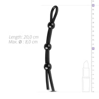 Thumbnail for Adjustable Cock and Ball Ring with 3 Beads by Scandals