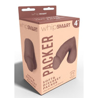 Whipsmart 4” Soft & Discreet Packer Dildo in Brown for Comfortable Extended Wear