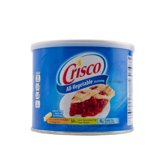 Crisco 453g vegetable oil lubricant bottle, smooth and clear liquid for personal use, featuring the Crisco brand label.