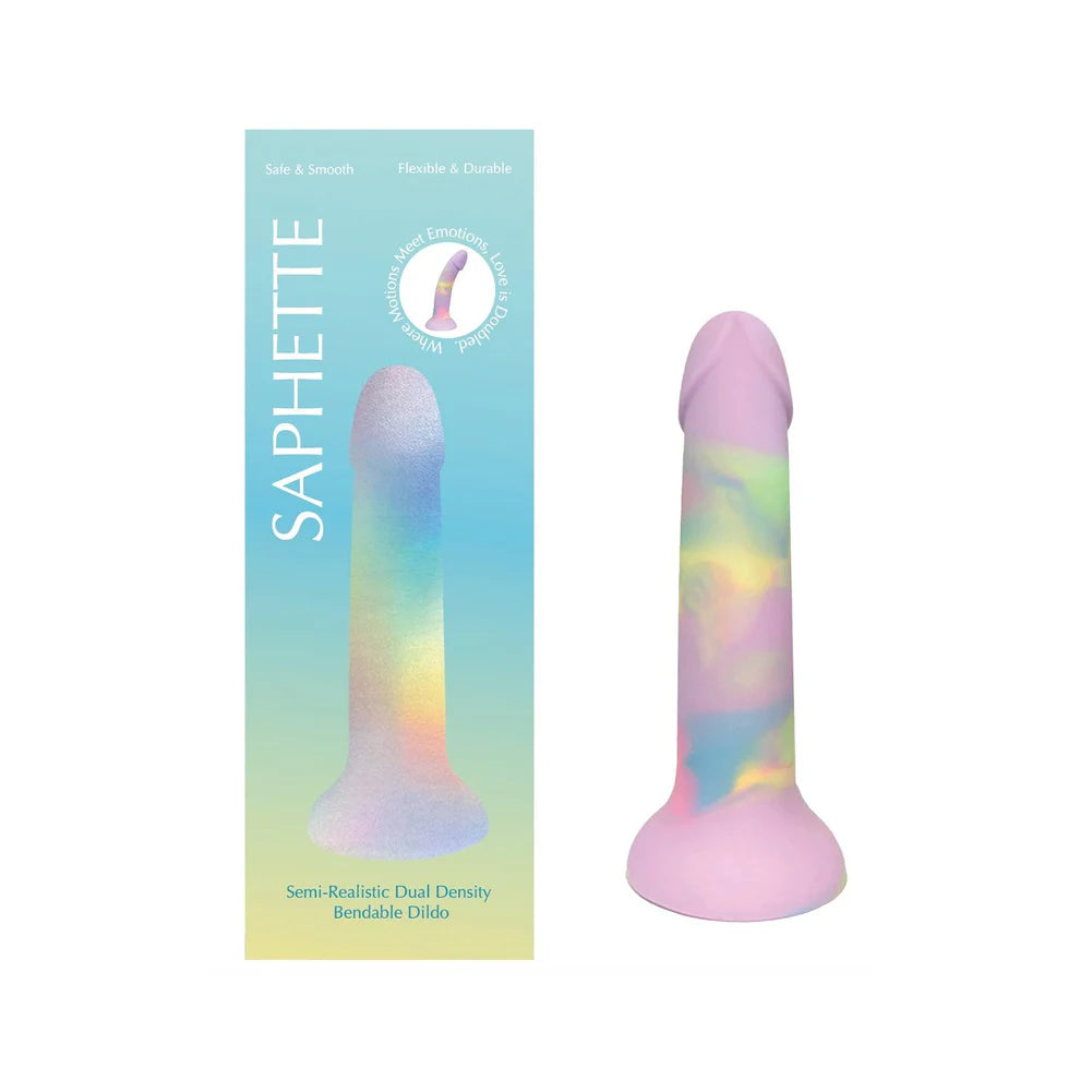 Luxurious Purple Cloud Strap-On Dildo with a uniquely hand-poured pastel swirl, ideal for both solo play and partner exploration.