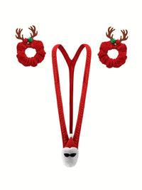 Thumbnail for Santa Mankini with Antler Jingle Bells Bracelets Novelty Scandals 