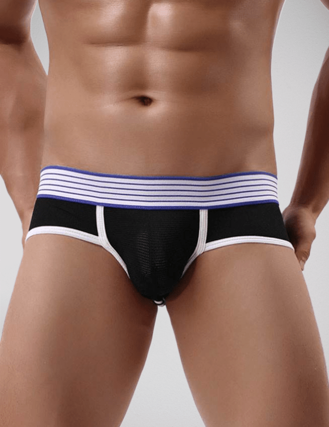 Scandals Black Sexy Men's Open Back Chapless Panty Menswear Scandals Lingerie 