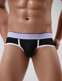 Thumbnail for Scandals Black Sexy Men's Open Back Chapless Panty Menswear Scandals Lingerie 