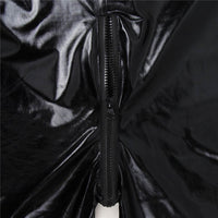 Thumbnail for a close up of a black jacket with a zipper