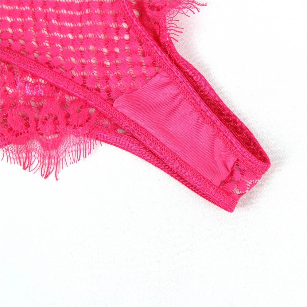 a close up of a pink bra with a white background