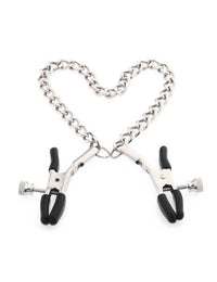 Thumbnail for a pair of clamps with a heart on a chain