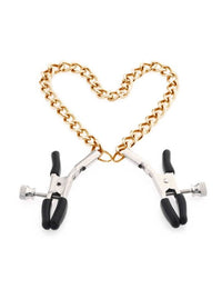 Thumbnail for a pair of nipple clamps hanging from a chain