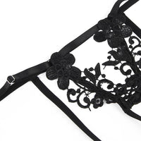 Thumbnail for a close up of a black garter on a white background