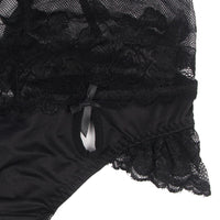 Thumbnail for a close up of a black lingerie on a white background