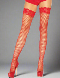 Thumbnail for Scandals Lace Top Fishnet Stockings Scandals 