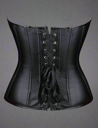 Thumbnail for Wet Look Faux Leather Corset by Scandals - Sleek, Alluring Design for Confident Style