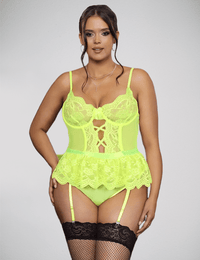 Thumbnail for Scandals Green Lace Body Lingerie Sets Scandals Lingerie 