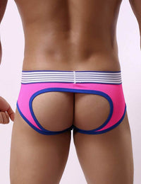 Thumbnail for Scandals Black Sexy Men's Open Back Chapless Panty Menswear Scandals Lingerie S Pink 