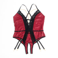 Thumbnail for a red and black lingerie with straps