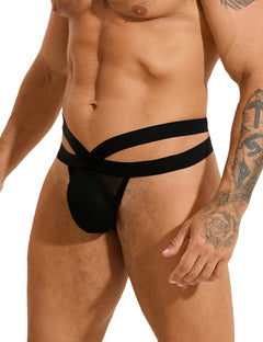 Black Sexy Mesh Breathable Men's Thong