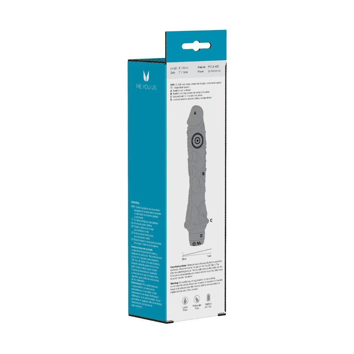 Thor 8" Viking Cock in Brown Vibrating Dongs Me You Us (ABS) 