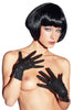 LateX Gloves in black dipped anatomical fit, short and skin-tight styling by LATE X