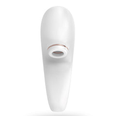 Satisfyer Pro 4 Couples Vibrator, a wearable clitoral suction stimulator designed for intimate pleasure, shown in the image.
