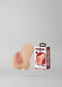 CRAZY BULL CAROLINE Vagina Stroker showcasing its lifelike design and hand-painted lips for an authentic pleasure experience.