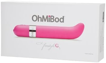 OhMiBod Freestyle G-Spot Vibrator against a stylish backdrop, emphasizing its graceful aesthetics and versatile wireless design.