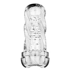 Elegant presentation of the Nexus Alpha Surge Masturbator, illustrating its rechargeable design and modern aesthetics.