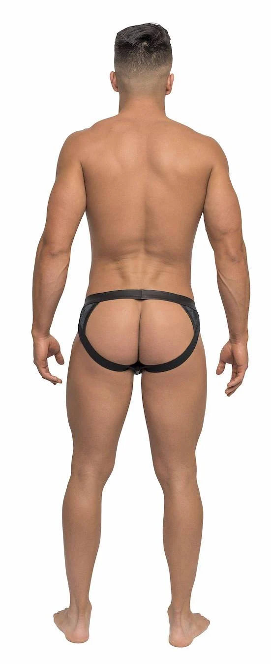 Malepower Strappy Jock Men's Jockstrap Underwear, luxury strappy jock with daring open back design