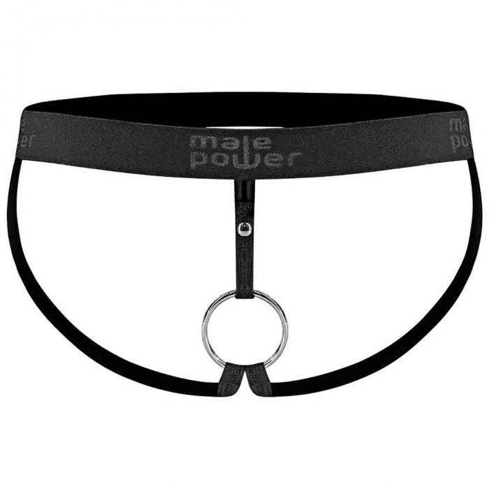 Male Power Men's Cock Ring Jockstrap – Black